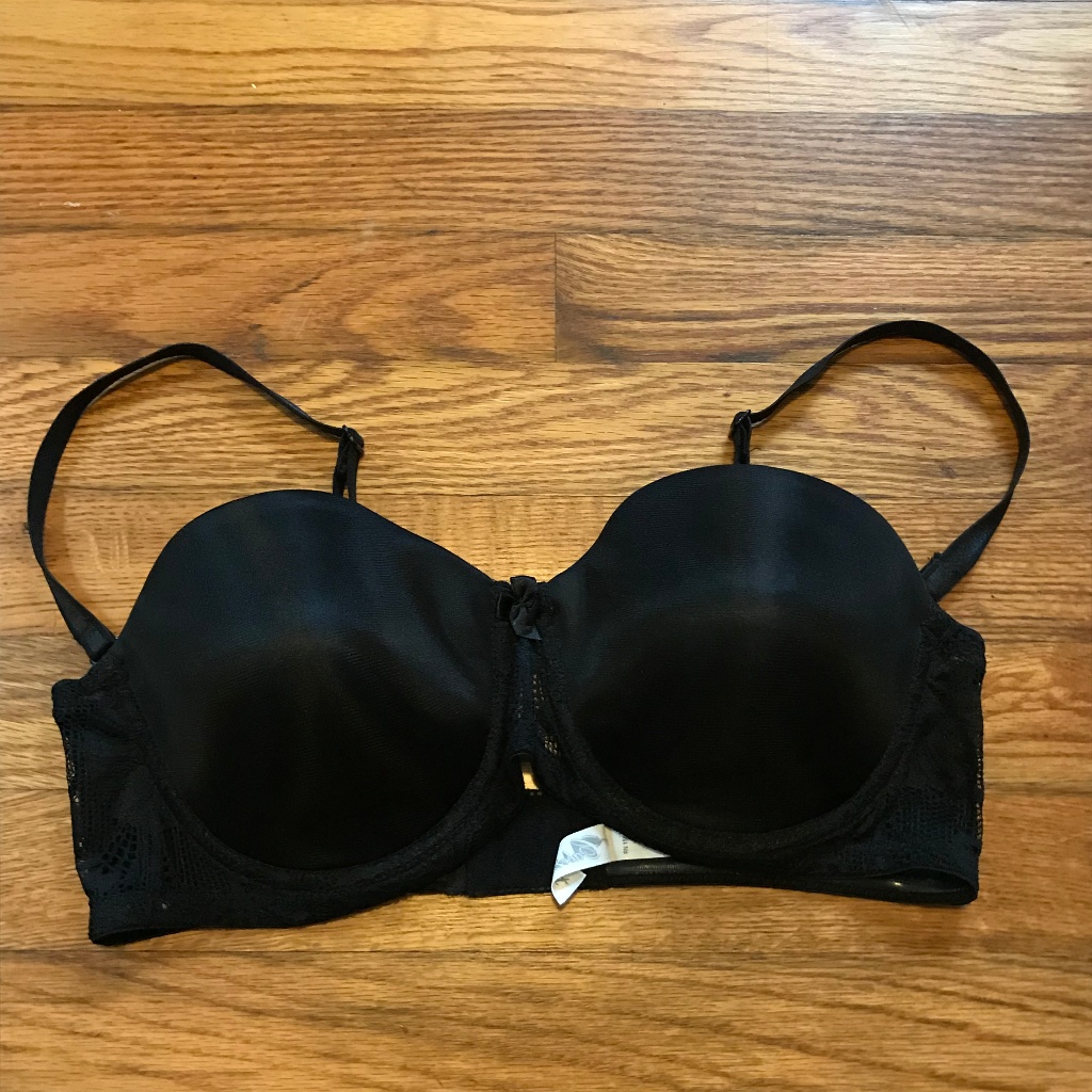 Cabernet Solid Black Full Coverage Underwire Bra